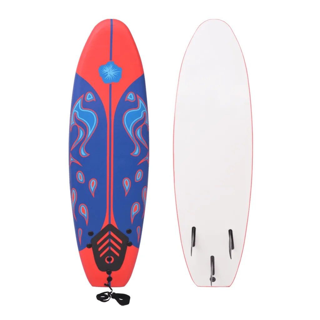 vidaXL Wellenreiter vidaXL Surfbrett Blau und Rot 170 cm