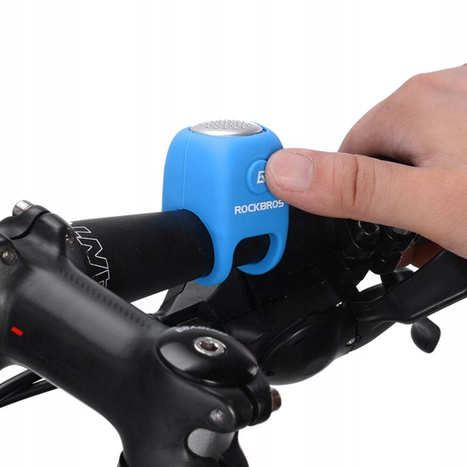 ROCKBROS Fahrradklingel MTB Rennrad E-Bike Lenker Fahrradklingel, Elektrische Hupe Laut Mini Alarm Signal Klingel
