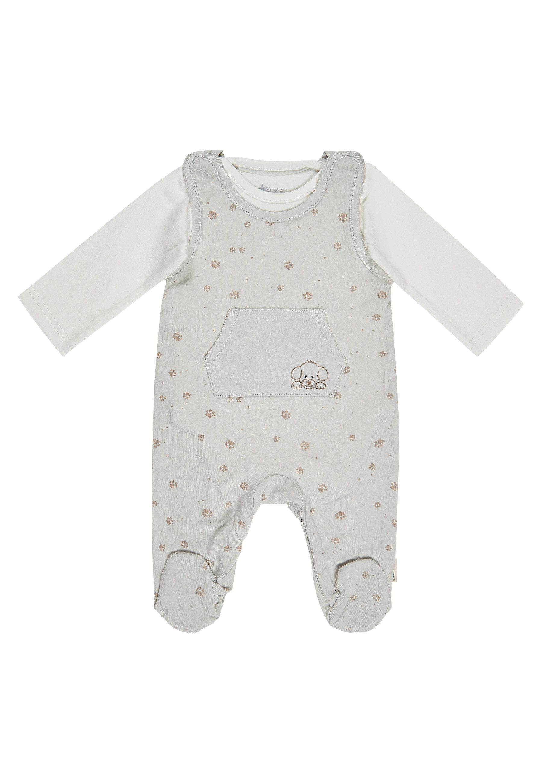 Sterntaler® Strampler Strampler-Set Jersey Pfoten (2-tlg., Set)