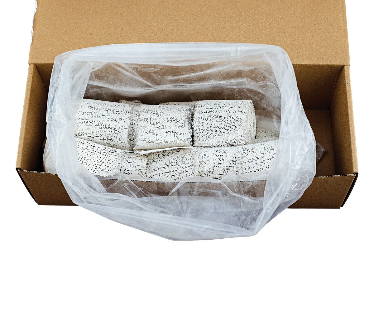 CREARTEC Modelliermasse Gipsbinden Artex Modelliergewebe Weiß - 1kg, zum Erschaffen von Maske, Abdrücken und vielem mehr - Made in Germany