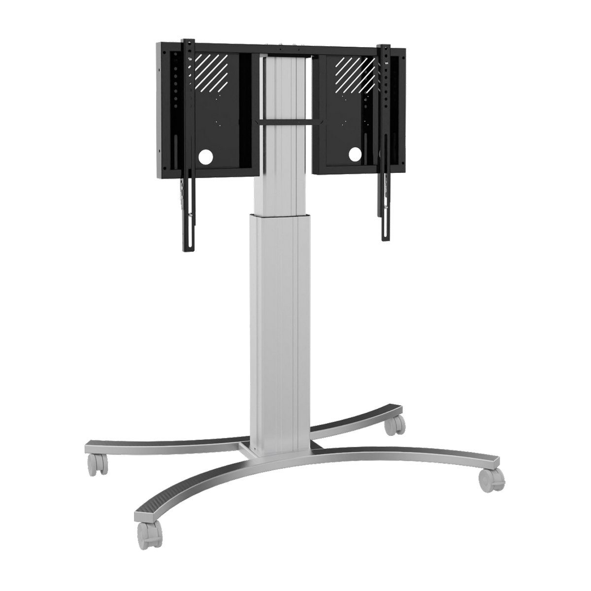 Celexon x Zoll, VESA 800 Display-Rollwagen 50cm (bis - schwarz/silber) max elektrisch TV-Wandhalterung, Adjust-4286MS Hub höhenverstellbar, Expert 86 600,