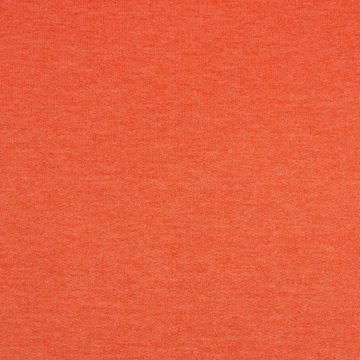 SCHÖNER LEBEN. Stoff Sweatstoff Melange einfarbig orange meliert 1,4m Breite