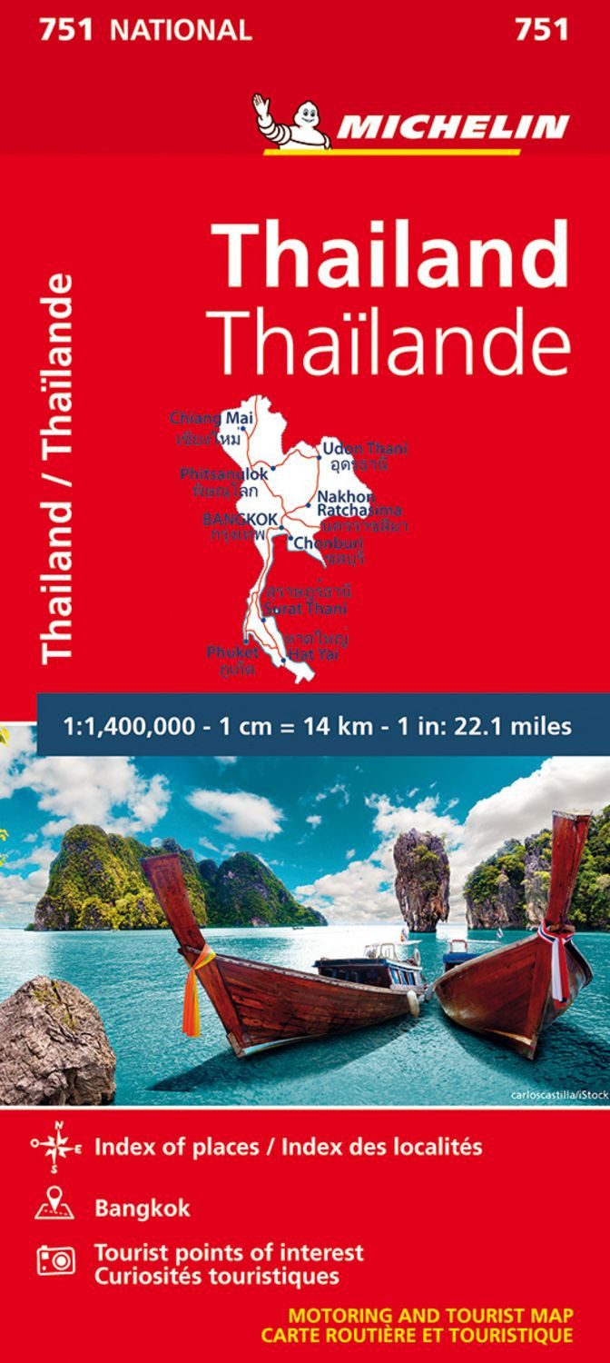 Michelin Thailand / Carte nationale 751