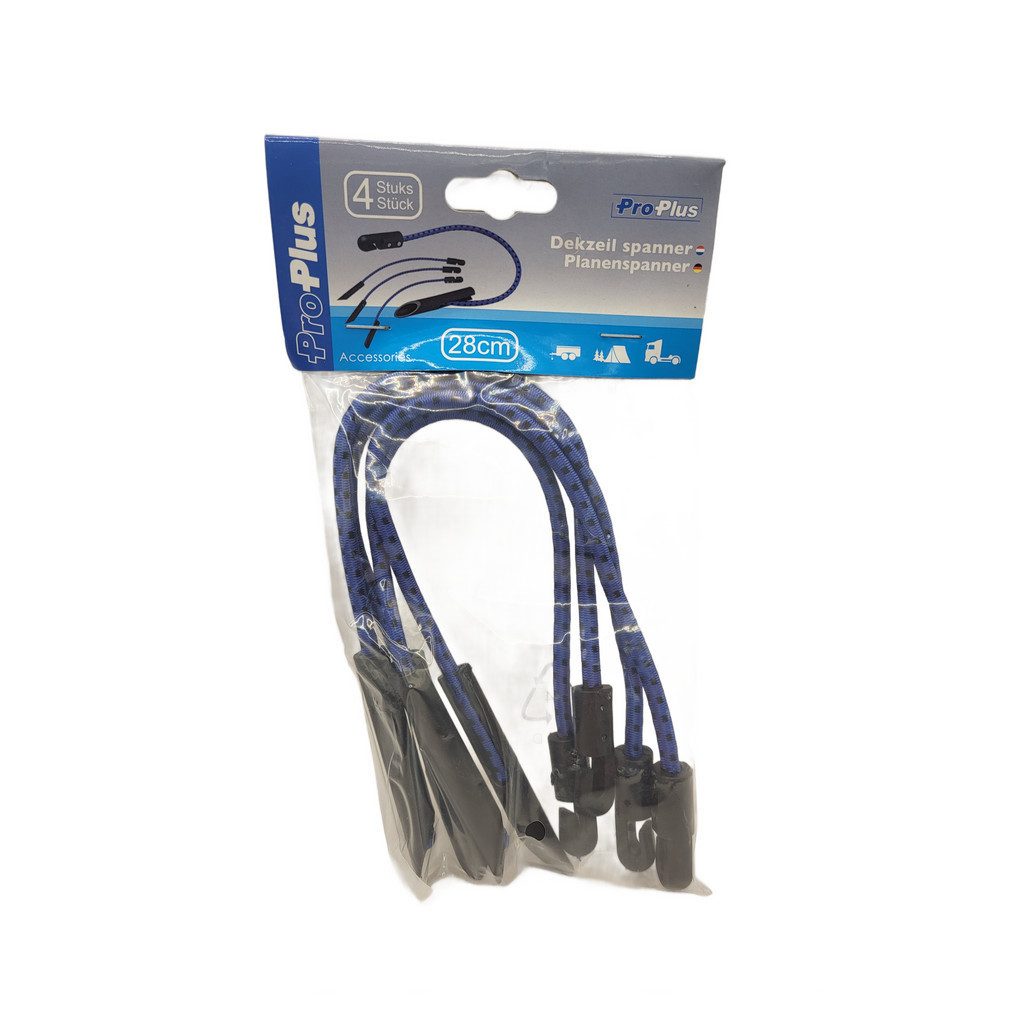 Anhänger Planenspanner blau 280mm - Set von 4 Stück