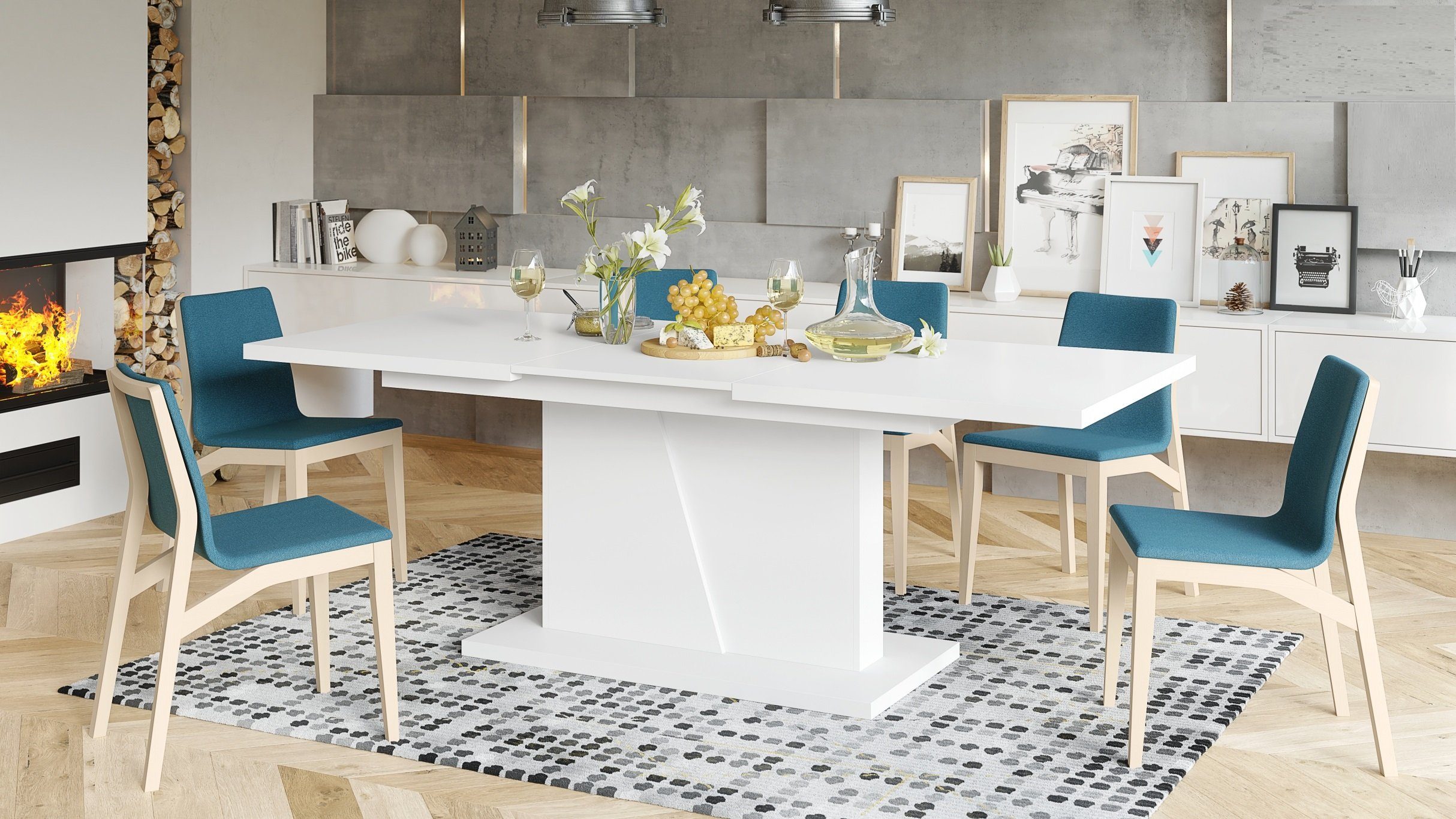 Mazzoni Esstisch Design Noble Noir Tisch günstig online kaufen