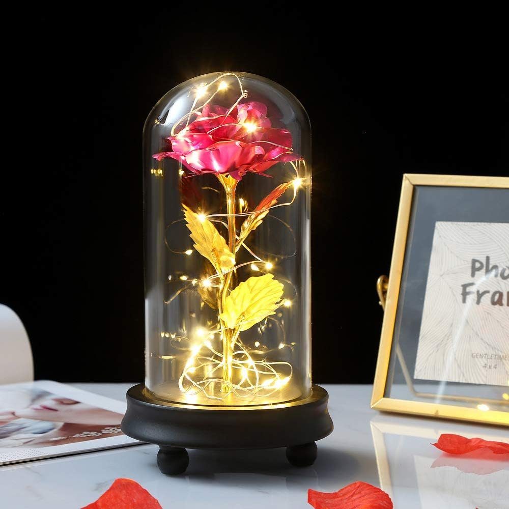 Kunstblume Ewige Rose im Glas Infinity günstig online kaufen