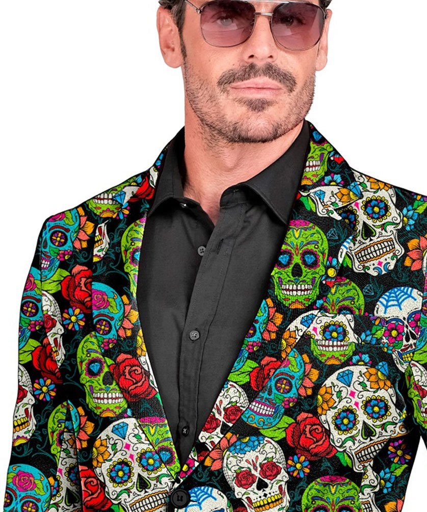 Karneval-Klamotten Kostüm Tag der Toten Herren La Catrina Mantel Halloween, günstig online kaufen