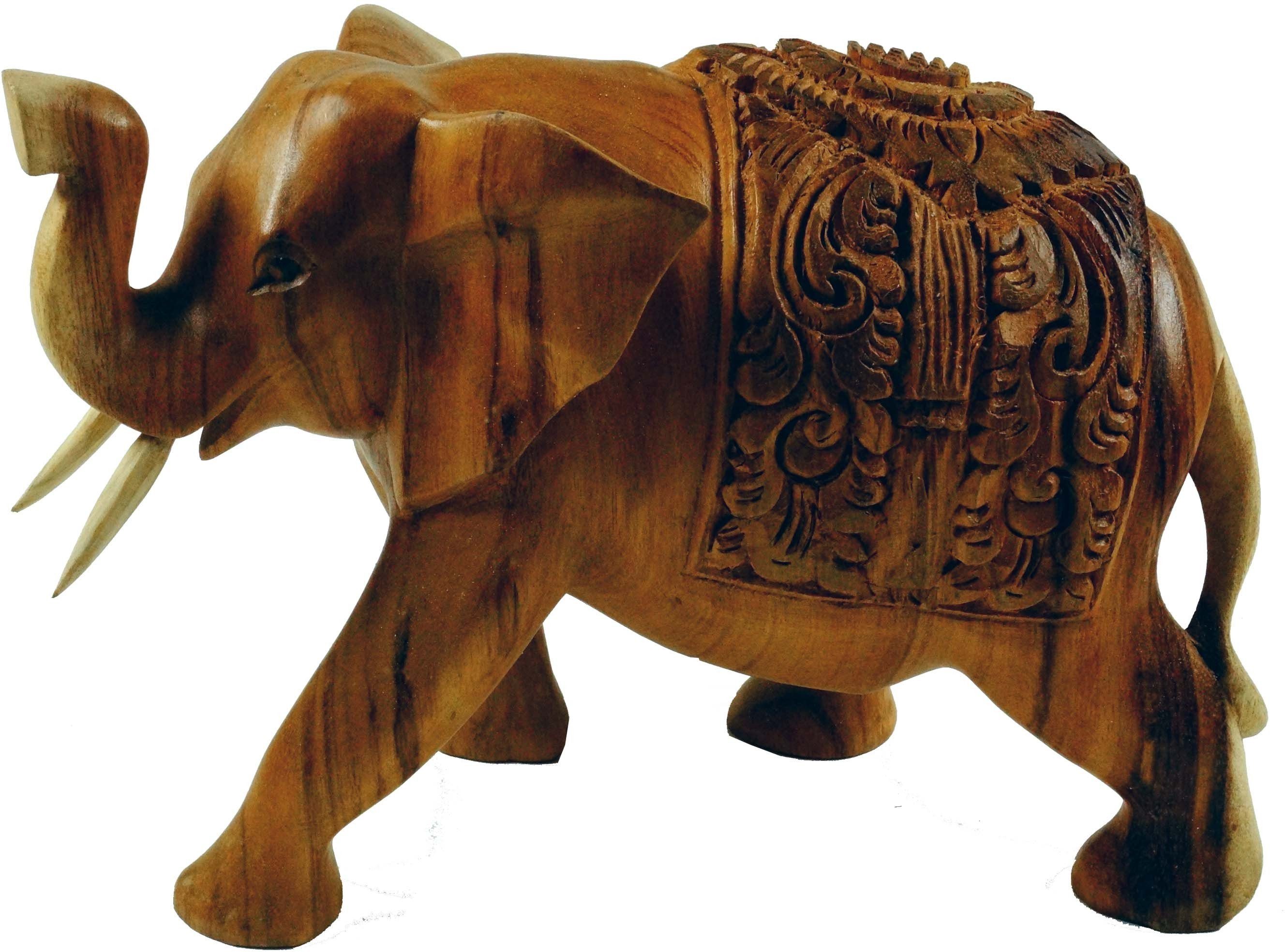 Elefant Größen in Geschnitzter Deko 2 Guru-Shop Dekofigur