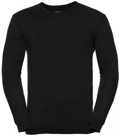 Russell Sweatshirt V-Neck Knitted Пуловеры