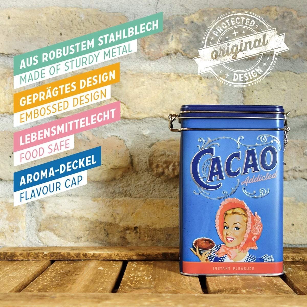 Nostalgic-Art Kaffeedose Aromadose - Say It 50's! - Cacao Addicted – Bild 5 von 5
