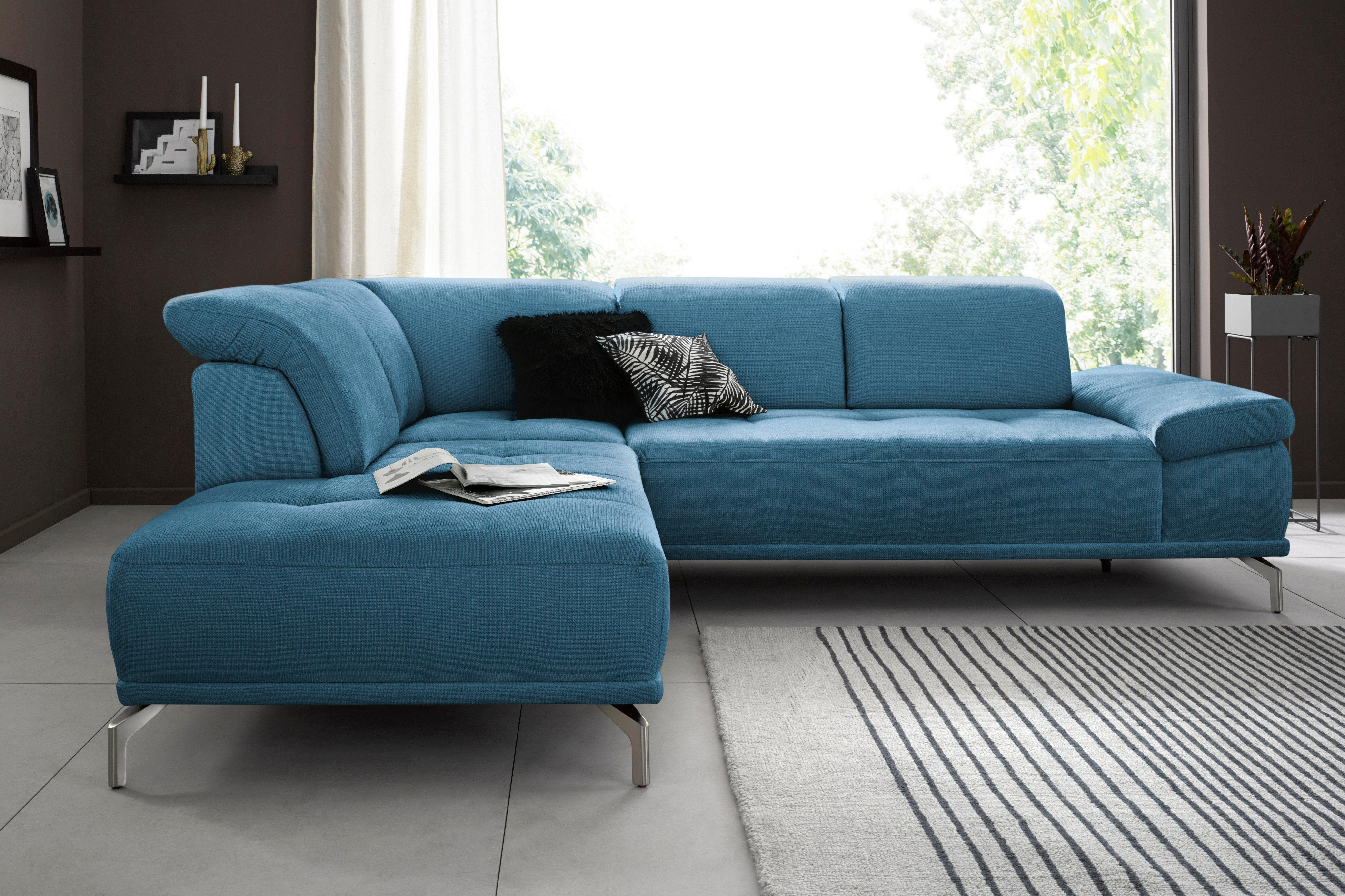Places of Style Ecksofa "Caluna", Inkl.Sitztiefenverstellung, wahlweise mit günstig online kaufen