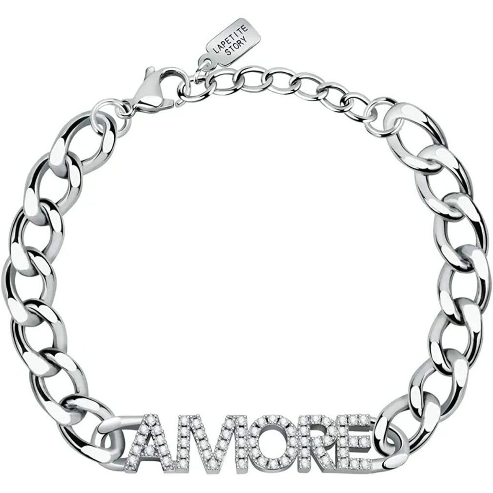 Armband Romantisch ocelový náramek s krystaly Love LPS05ASD36