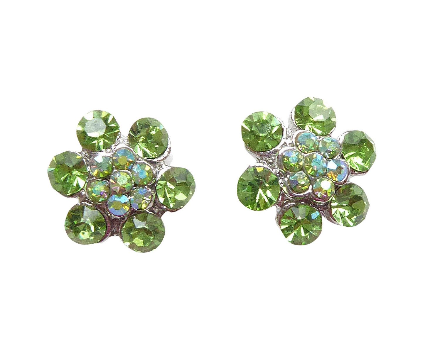 Mugello Paar Серьги-гвоздики Fiori Серьги-гвоздики grün stylisch elegant Hingucker Glitzer