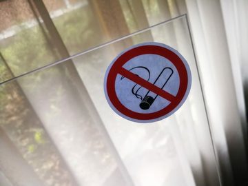 HR Autocomfort Aufkleber Zehn 10 Stück Rauchverbot rauchen verboten no smoking Aufkleber 6 cm VON INNEN