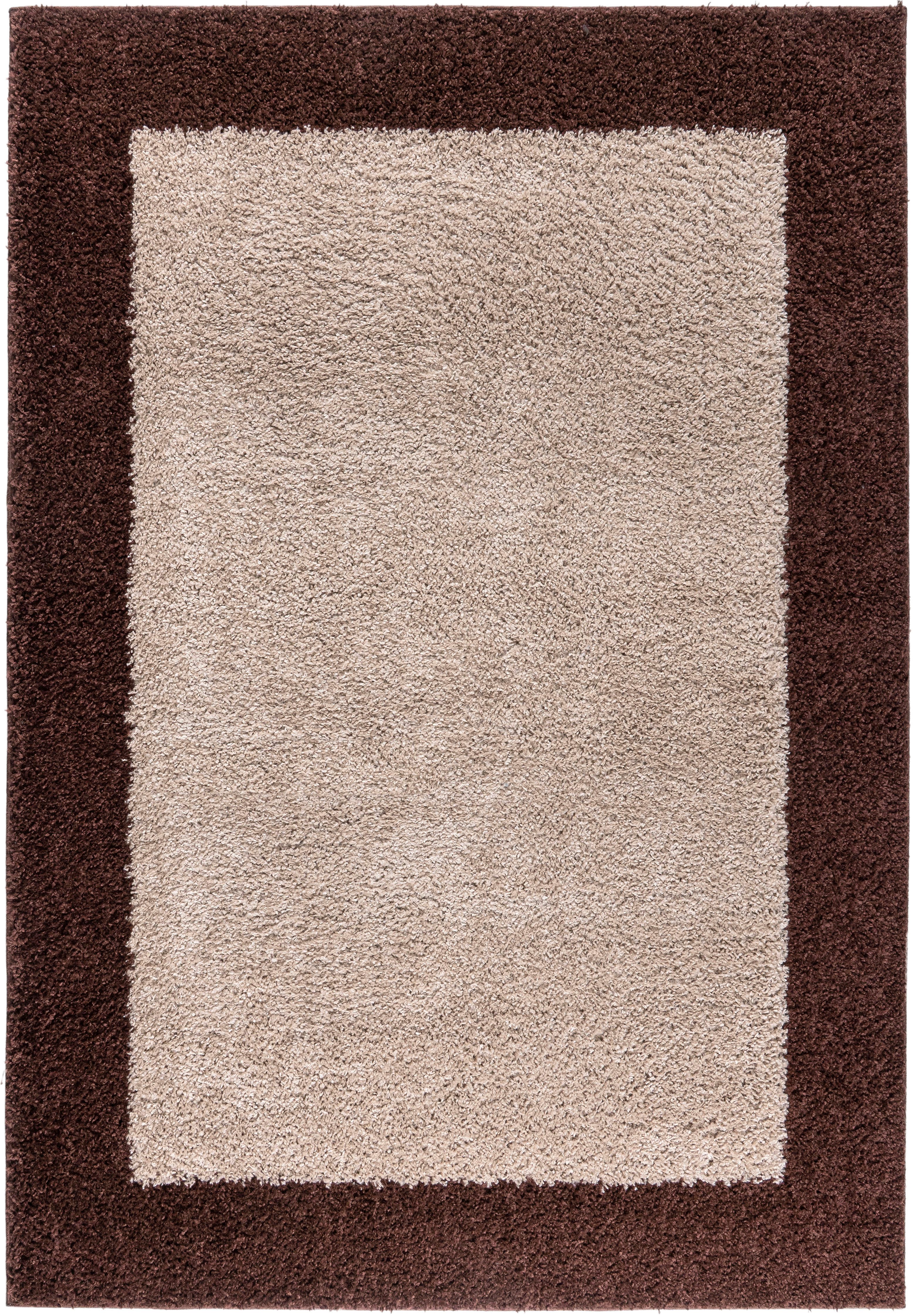 OTTO home Hochflor-Teppich Liams, rechteckig, Höhe: 30 mm, mit Bordüre, besonders weich und kuschelig, Wohnzimmer, Schlafzimmer