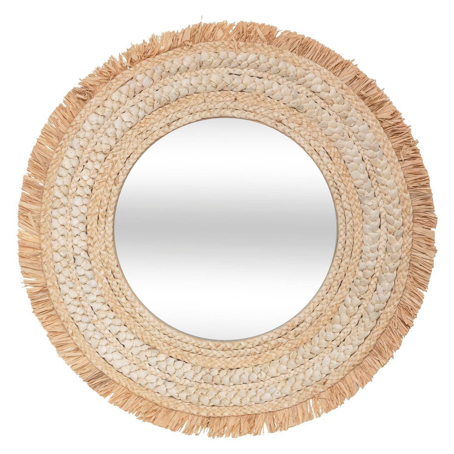 Atmosphera Créateur d'intérieur Wandspiegel Runder Spiegel CELIA zum Aufhängen, 68 cm