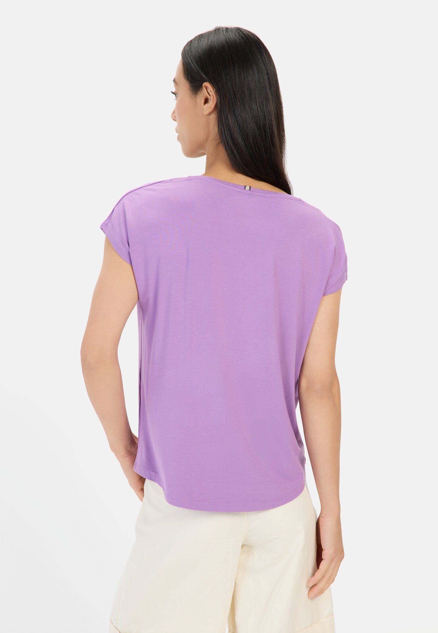 camel active T-Shirt aus elastischer Viskose günstig online kaufen