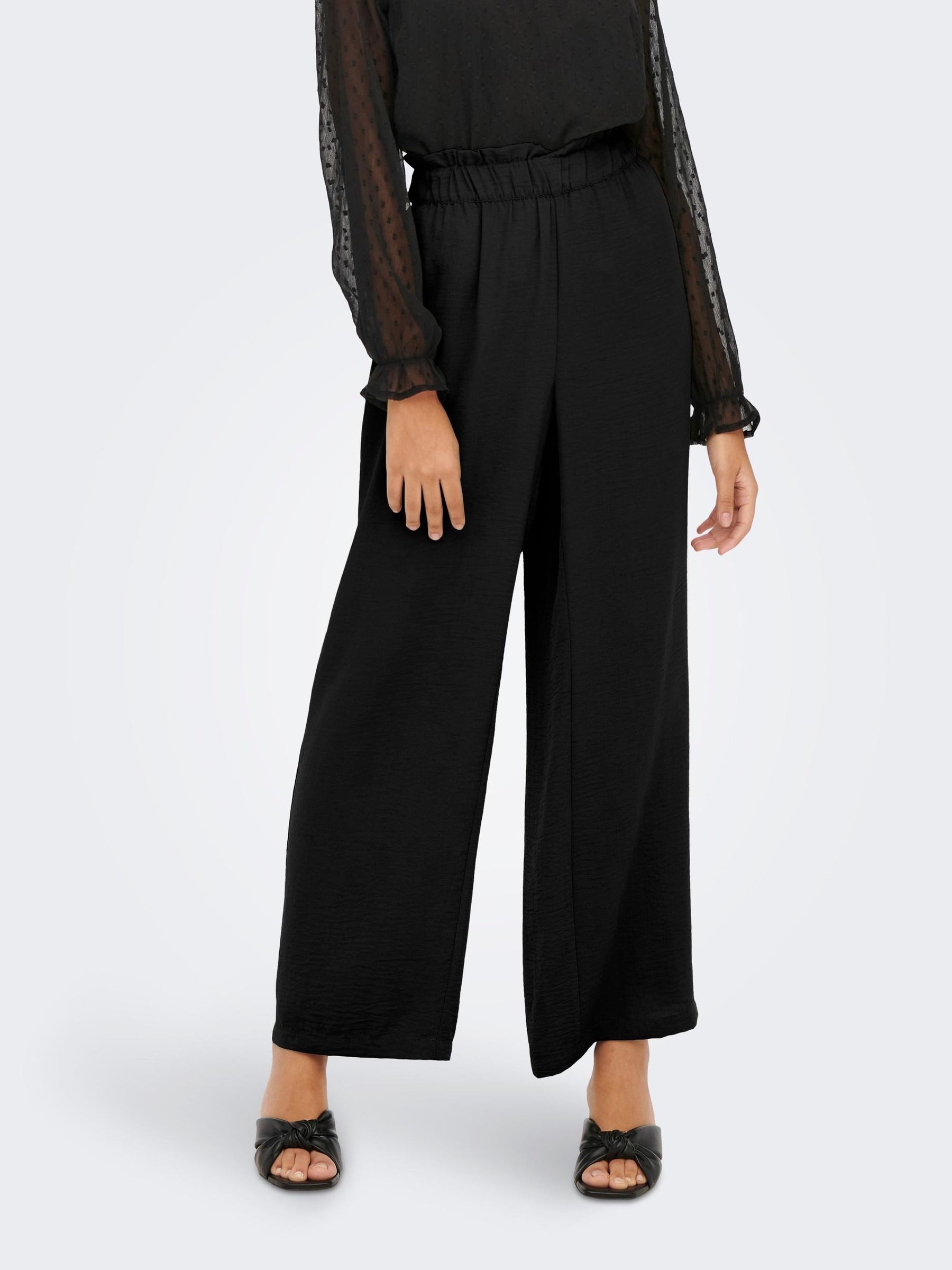 JACQUELINE de YONG Stoffhose Dünne Stoffhose JDYDIVYA für Regular Fit unifarben schnell trocknend Gummizug modisch-Style