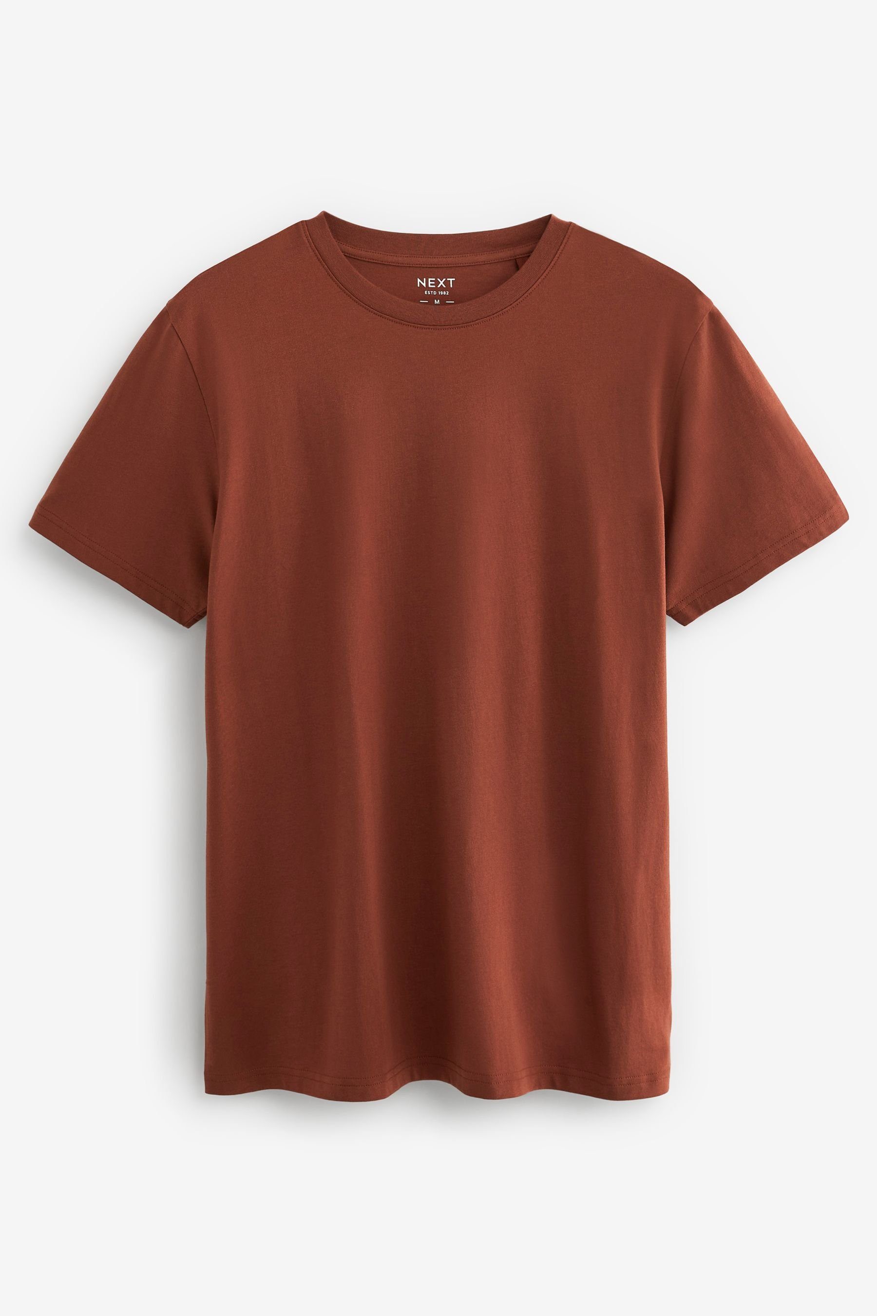 Next T-Shirt Rundhals-T-Shirt im Relaxed Fit (1-tlg) Clay Red