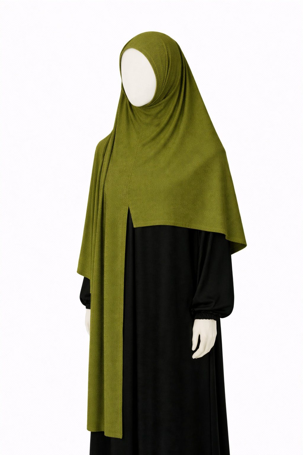 Aymasal Hijab Easy Jersey Hijab to-go Kopftuch Schal Tuch Islam Extra lang 180x70 (Einzelstück, 1-St., Einzelartikel) Easy Hijab mit Frontnaht aus Viskose Stretch Komfort