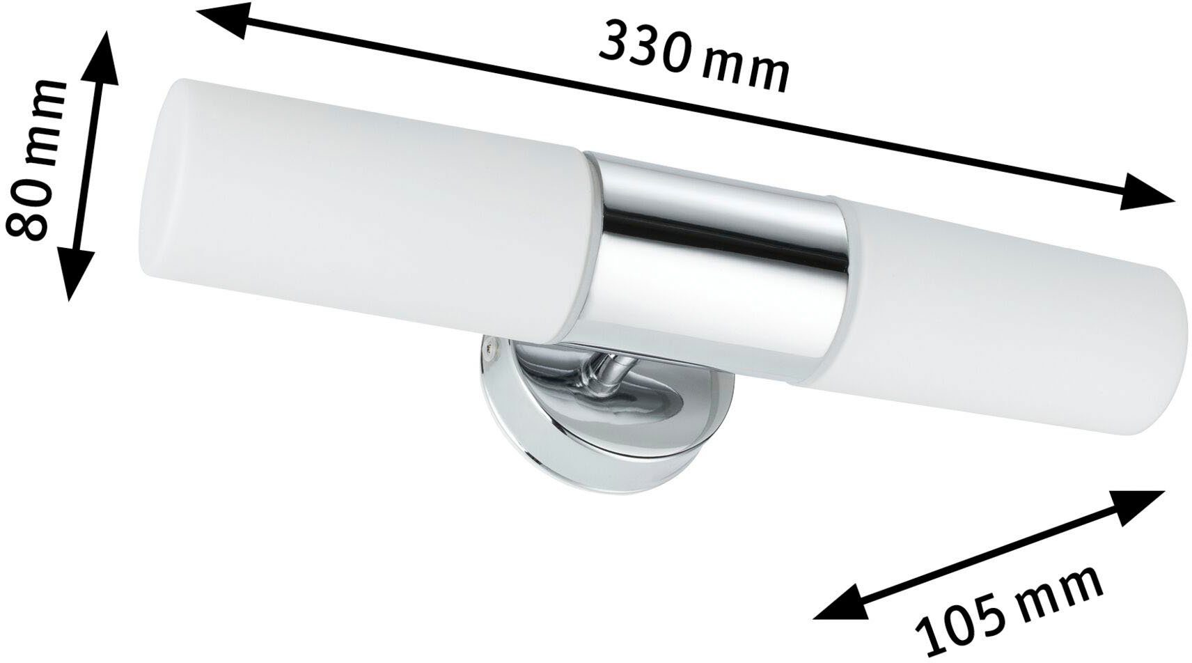 Paulmann LED Wandleuchte Lenia, Leuchtmittel, ohne E14, Spiegelleuchte