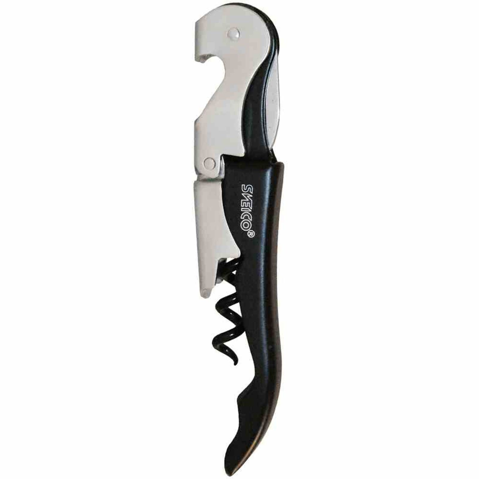 GastroMax Korkenzieher Faltbarer Korkenzieher schwarz 12 x 2 x 1,5 cm