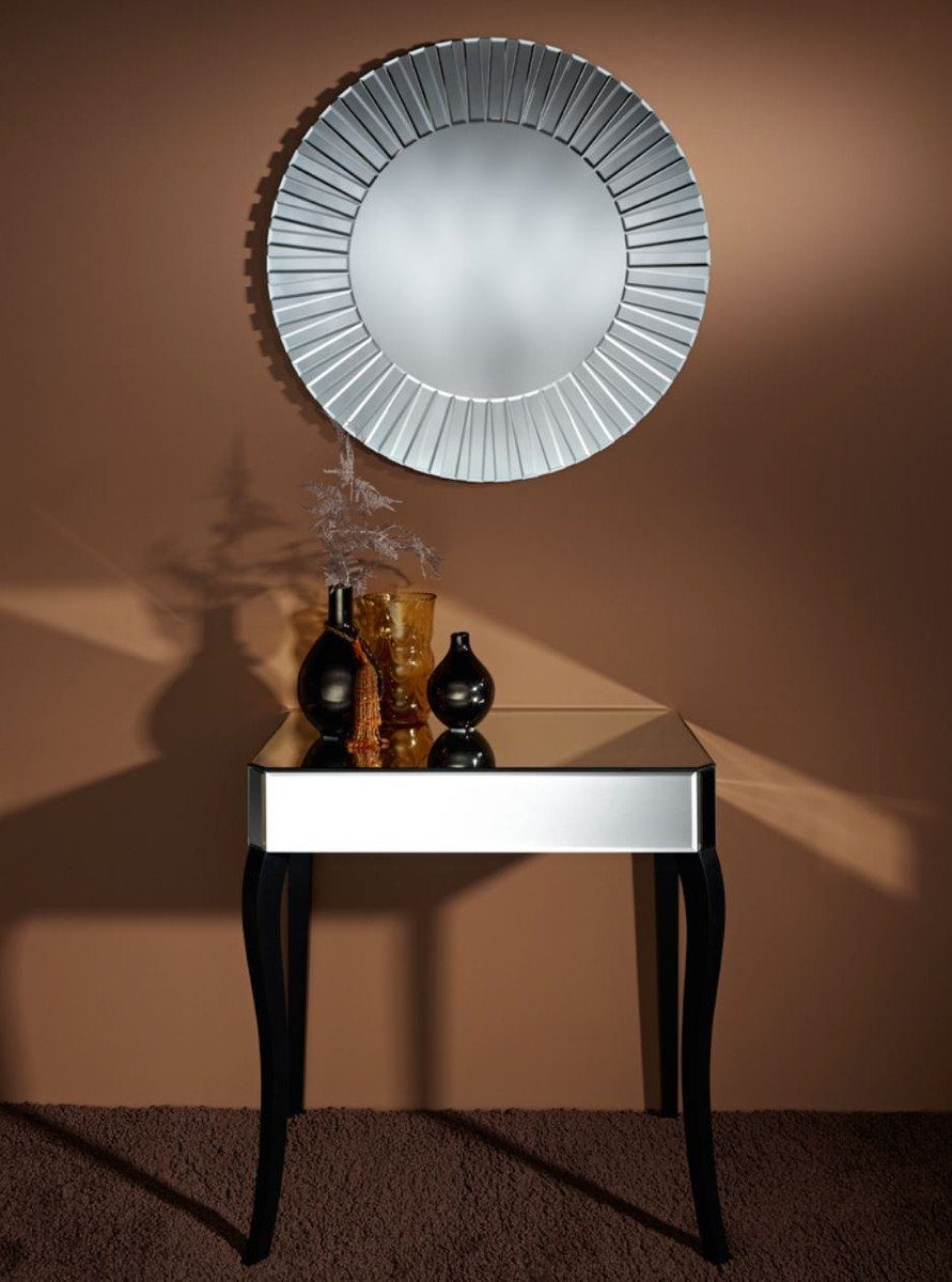 Casa Padrino Beistelltisch Luxus 71 x mit 41 cm 76 x H. Möbel Schublade Beistelltisch Hotel Spiegelglas 