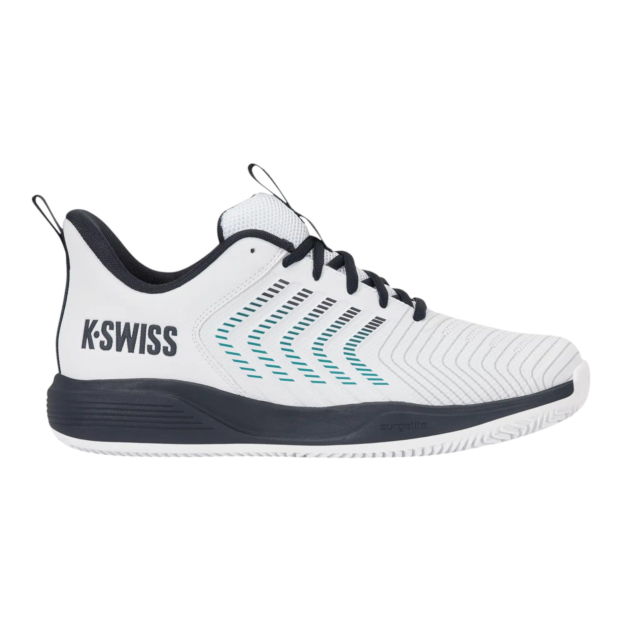 K-Swiss Performance Ultrashot Light Clay/Sandplatz 2026 weiss/carbon/blau Herren Tennisschuh