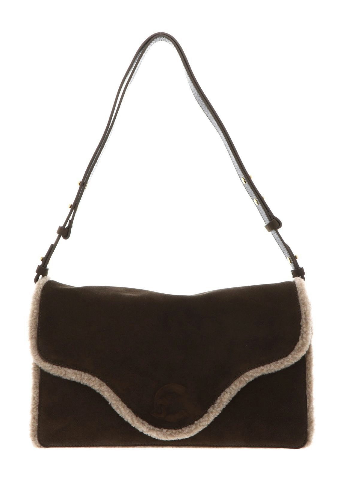 COCCINELLE Schultertasche Shoulder Bag, aus echtem Rindsleder