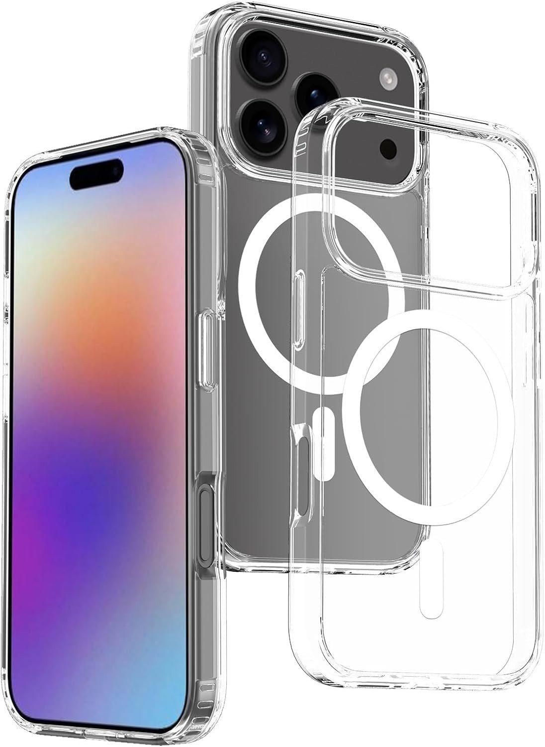 Widmann-Shop Handyhülle Hülle Apple iPhone 17 16 15 14 13 12 11 Plus MagSafe Transparent, für iPhone 11 - iPhone 17