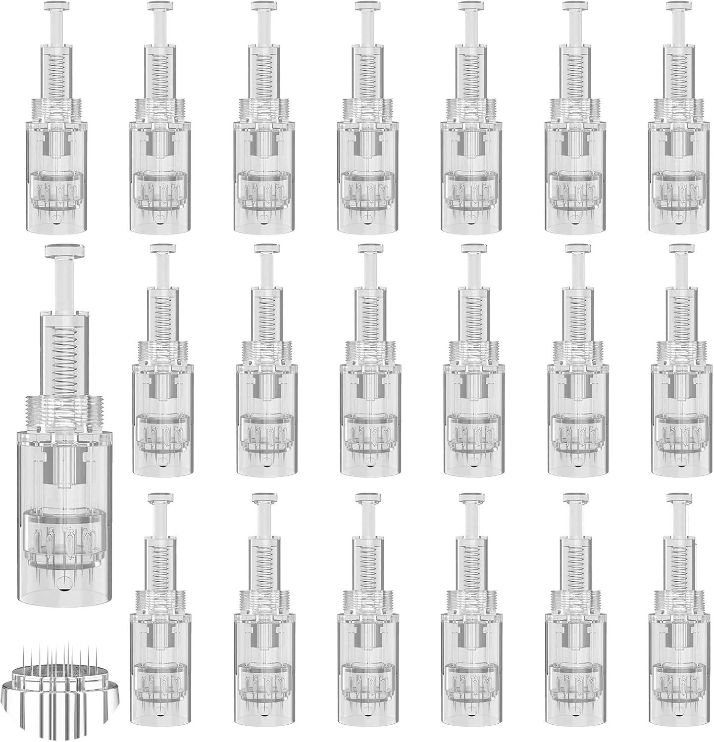 COOL-i ® Micro-Needling Microneedling Pen 0-2,5mm, 9 Stufen, 7 LED-Lichter, 12 Nadelköpfe, Für ergänzende Hautpflege & Hautbildverbesserung V2