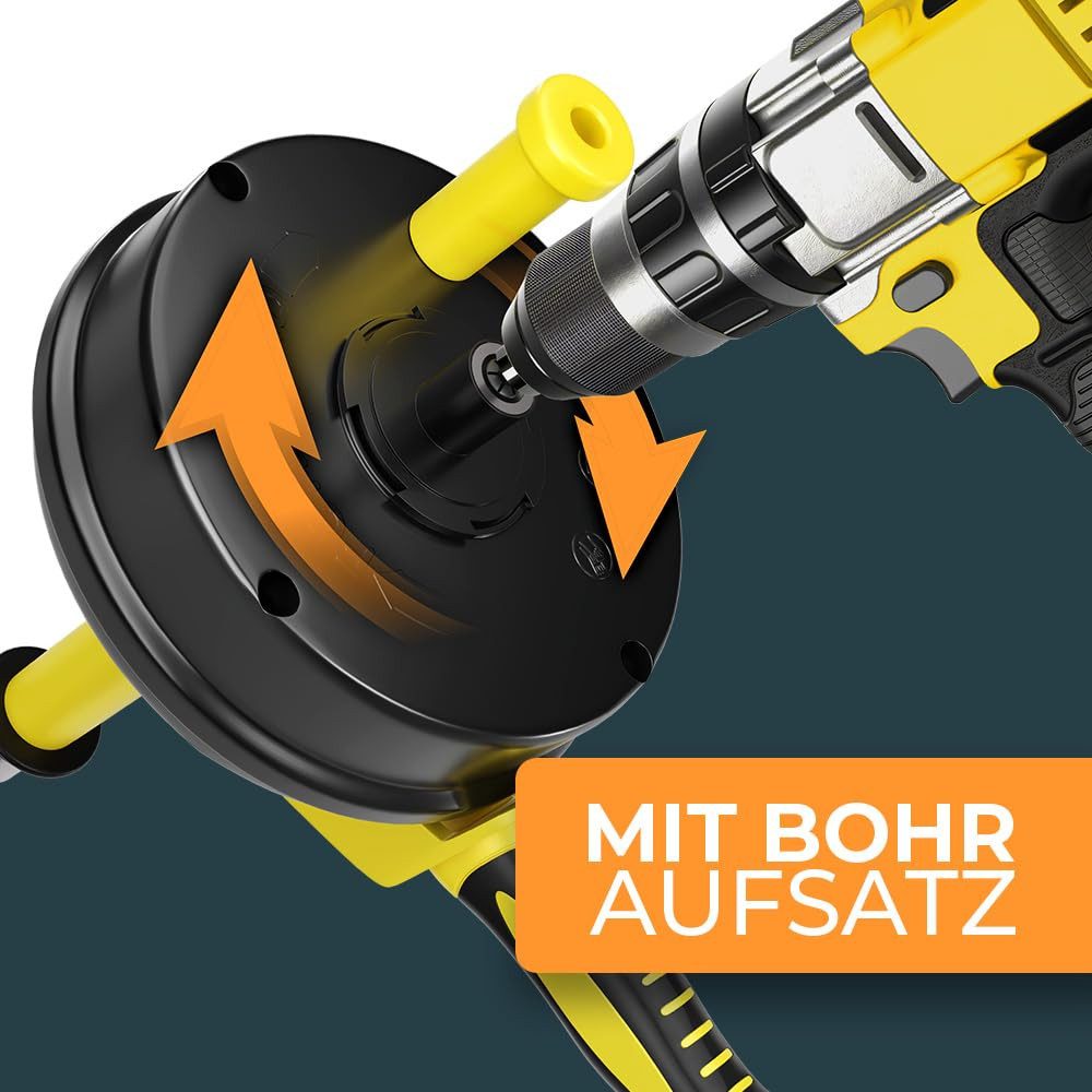 Meisterfaktur Rohrreinigungsspirale 2.0 [7,5m] - mit Bohraufsatz - Ideale Abflussspirale, L: 750 cm