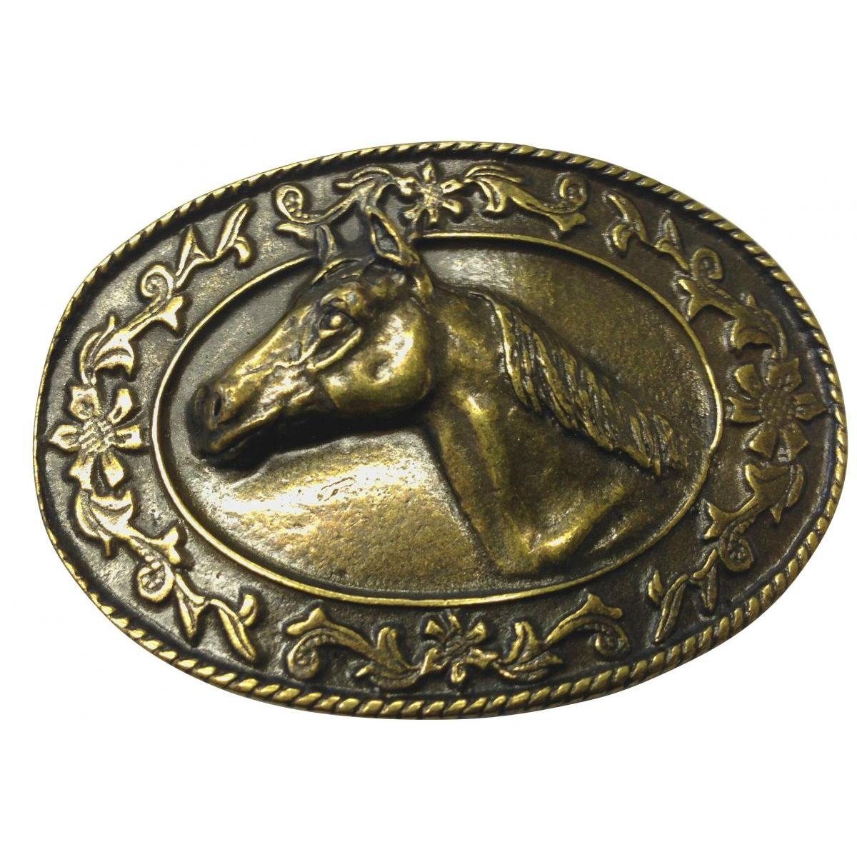 BELTINGER Gürtelschnalle Pferdekopf 3,0 cm - Gürtelschließe 30mm - Für Gürtel bis zu 3cm Breite (1-St)