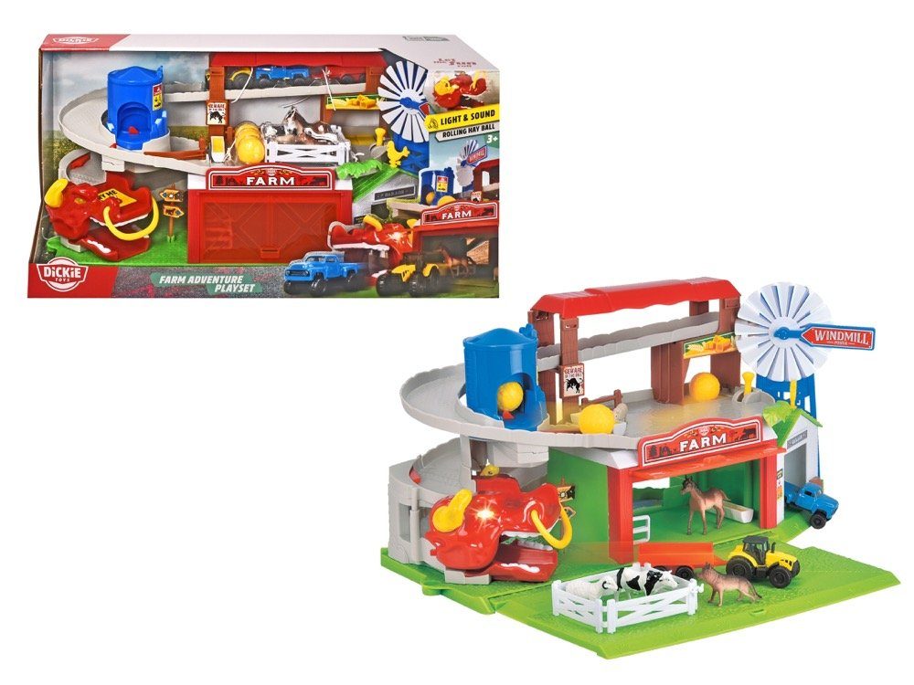 Dickie Toys Spielzeug-Traktor Farm Playset Farm 203739003 Adventure