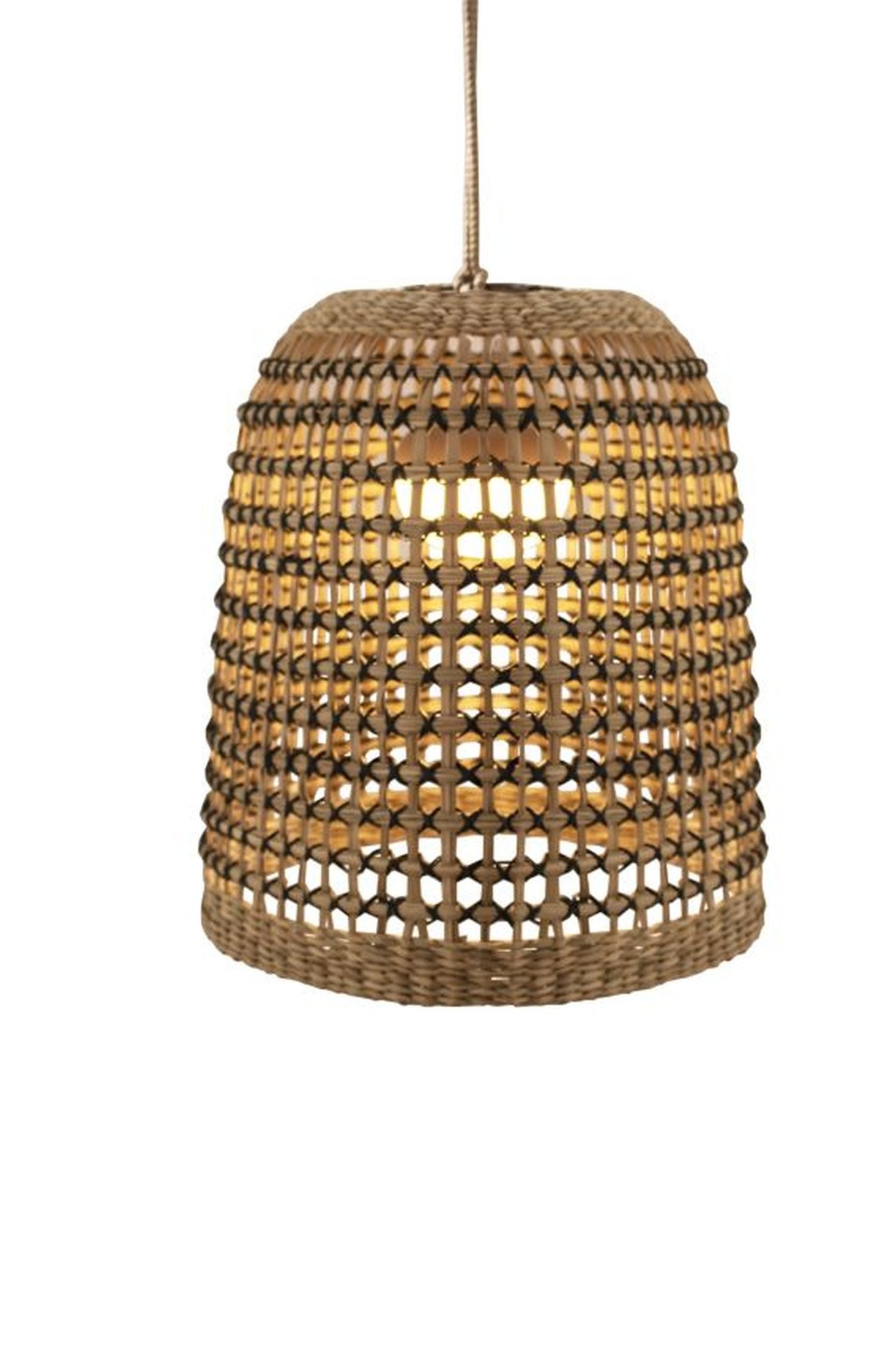 Licht-Erlebnisse Außen-Deckenleuchte RAASEN, LED fest integriert, Warmweiß, Outdoor wechselbares LED Modul Dimmer Fernbedienung Ø 33 cm IP54 Boho