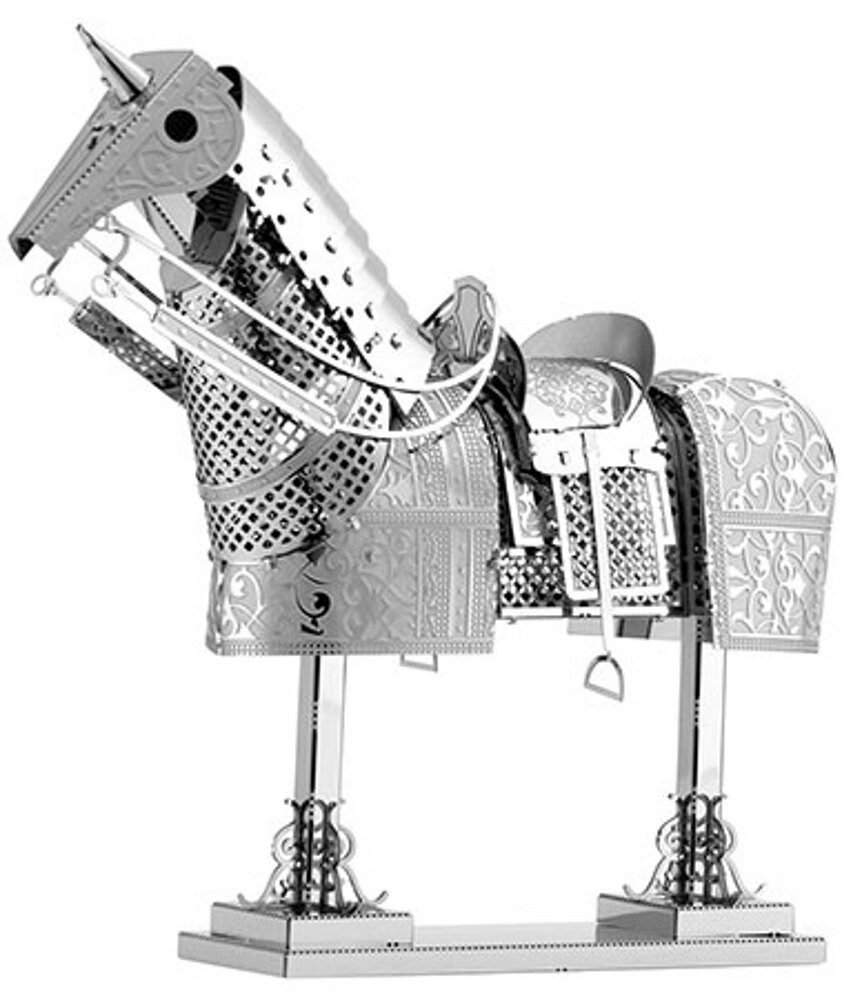 Invento Puzzle Metal Earth, Pferdepanzerung - 3D Metall Puzzle, Puzzleteile