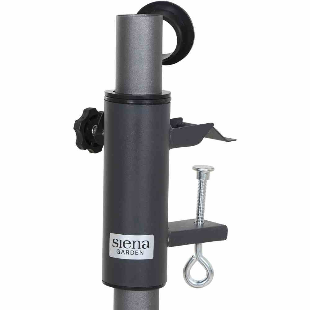 Siena Garden Kunststoffschirmständer Schirmhalter für Balkon-Geländer Sonnenschirmhalter Balkonklammer