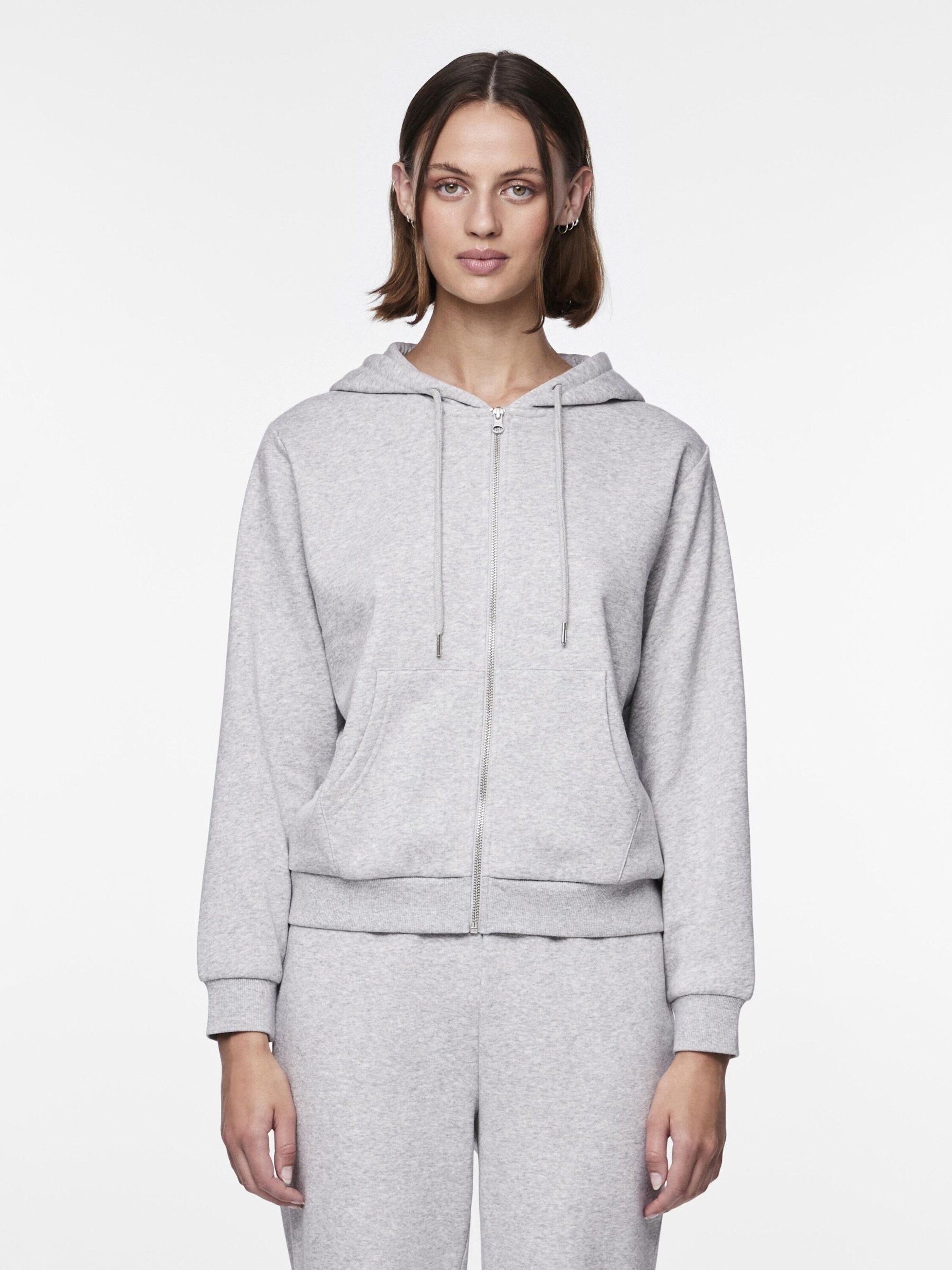 pieces Sweatjacke PCChilli (1-tlg) Stickerei