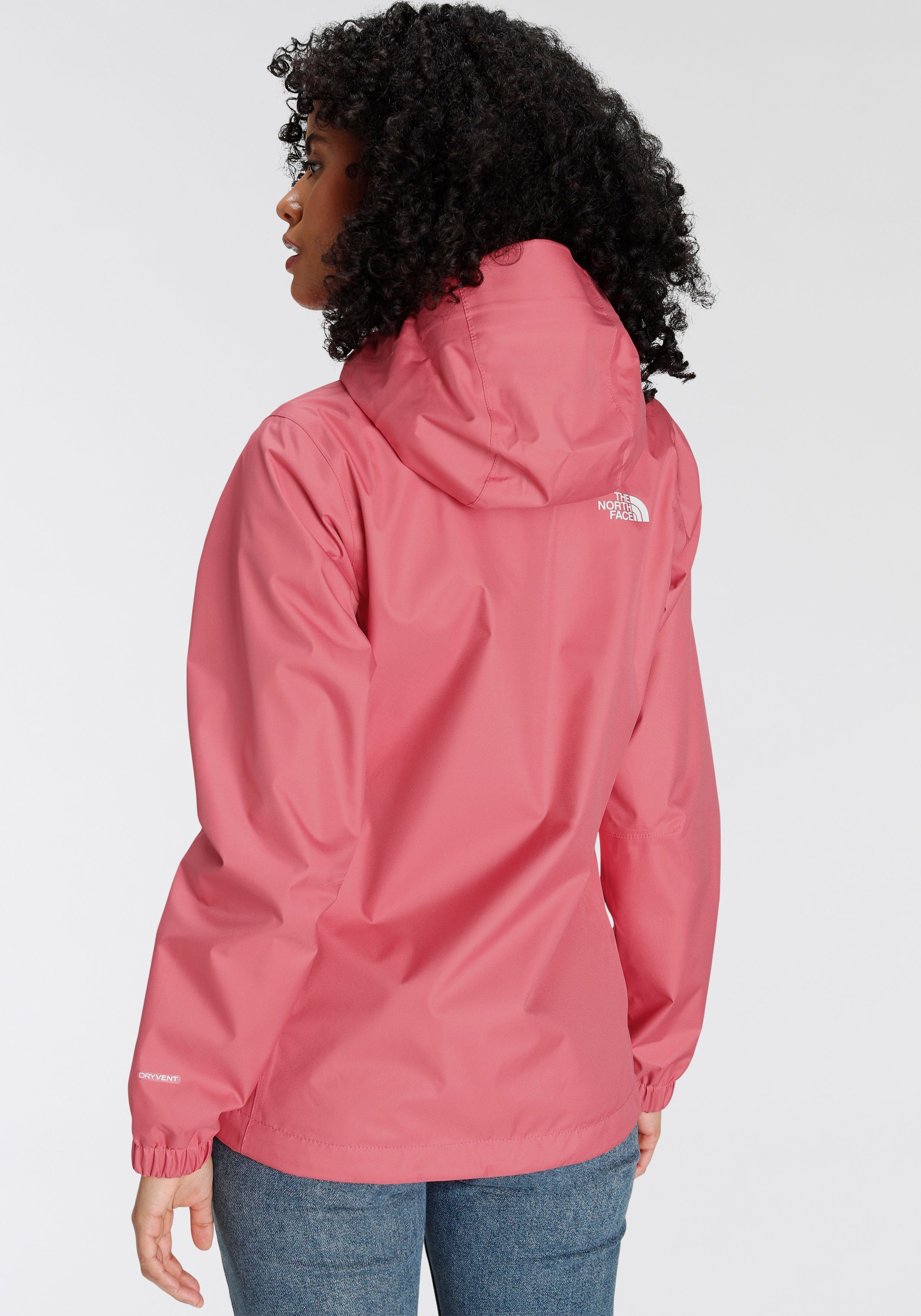 JACKET The pink QUEST Funktionsjacke mit W cosmo Face Logostickerei (1-St) - North EU