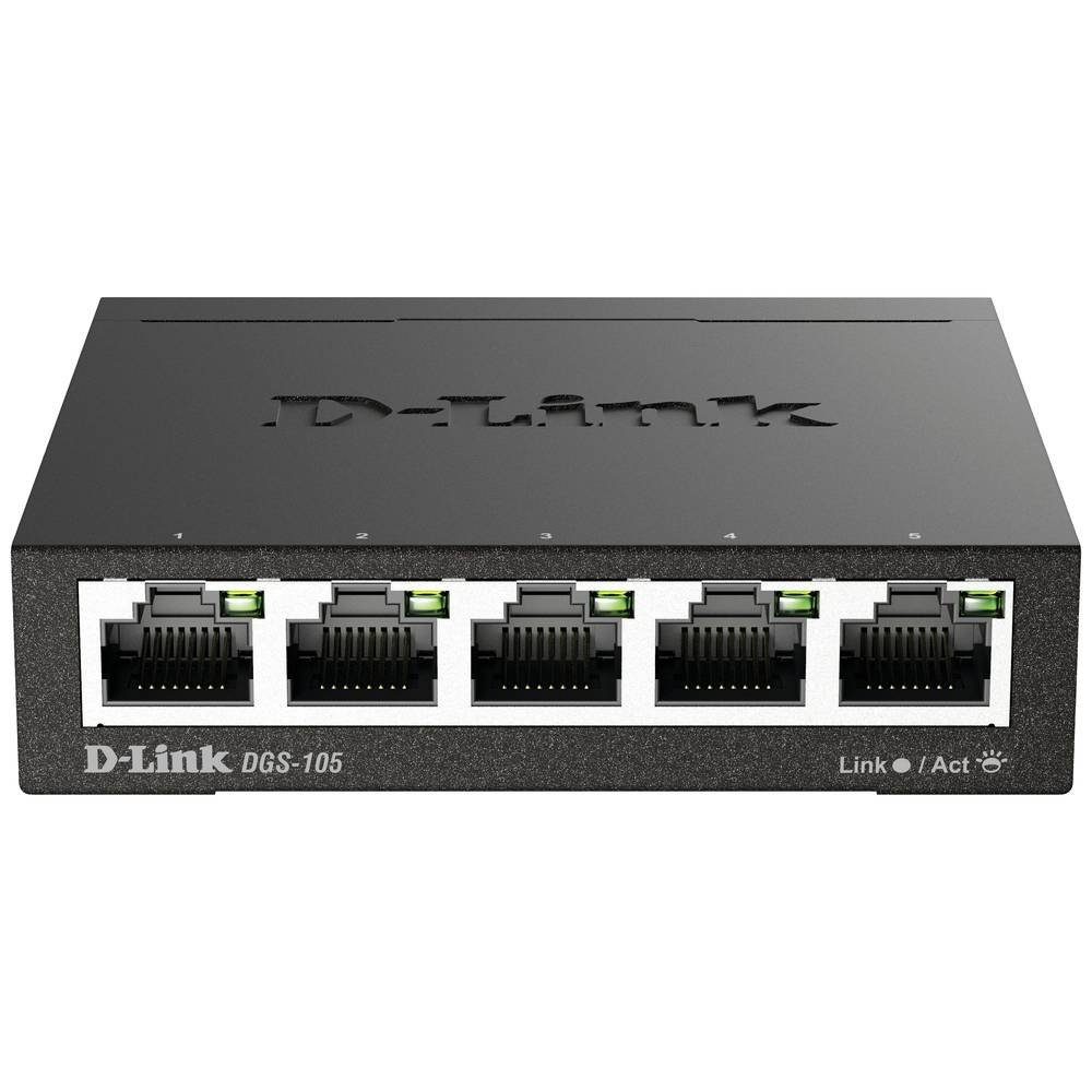 5-Port Gigabit Ethernet Desktop Switch DGS-105/E Netzwerk-Switch