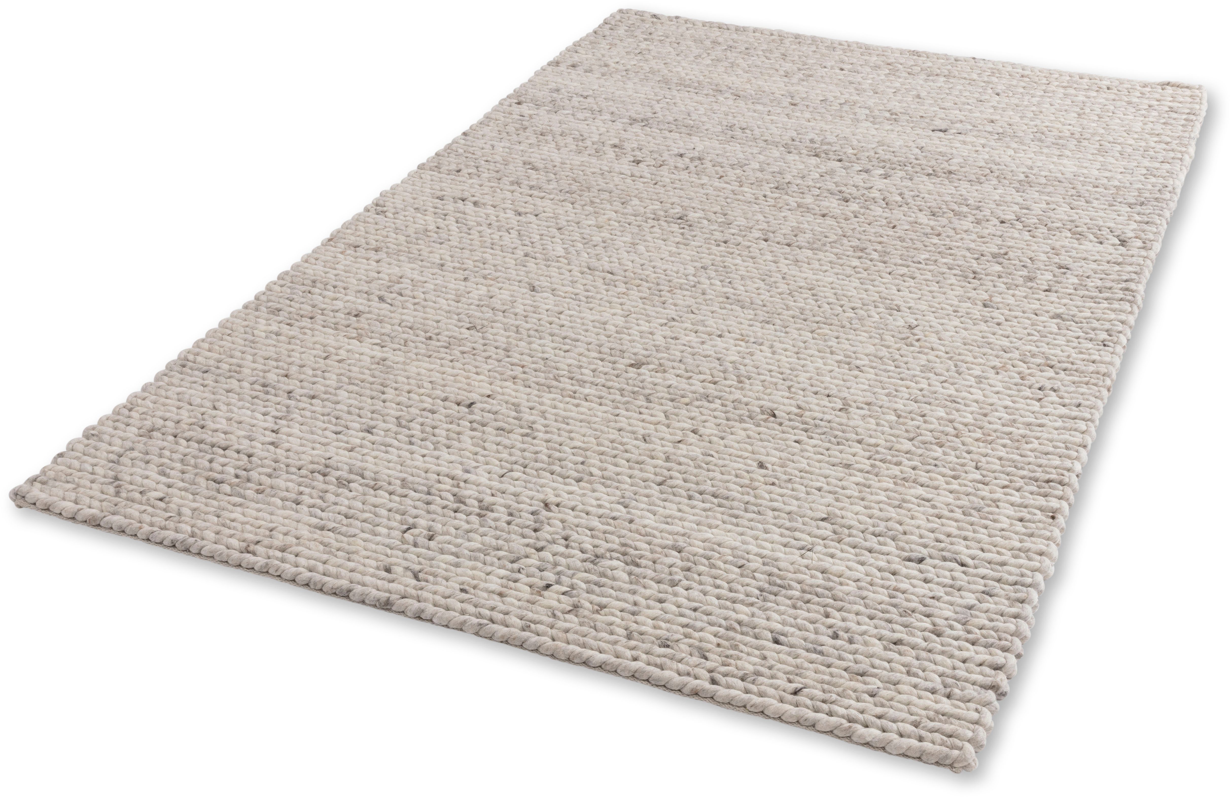 SCHÖNER WOHNEN-Kollektion Teppich Enisa 6027, rechteckig, Höhe: 15 mm, Struktur, Wolle, handweb, Wohnzimmer, Schöner Wohnen Kollektion