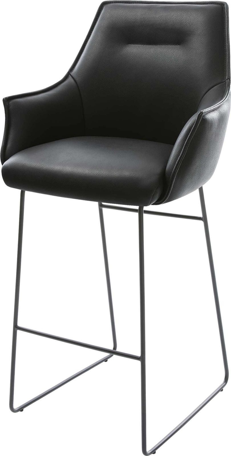 DELIFE Barhocker Alja-Flex, Kufengestell Metall Schwarz günstig online kaufen