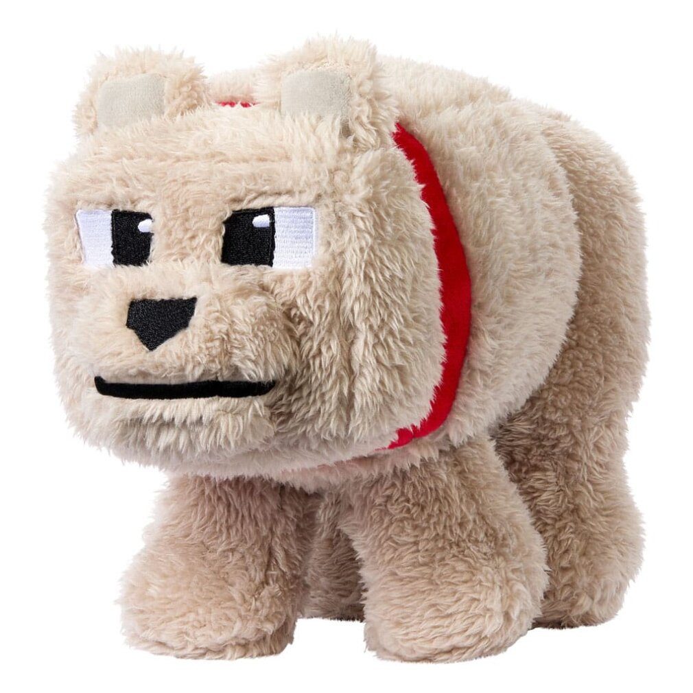 Mattel GmbH Spielfigur Ein Minecraft Film Plüschfigur Dennis der Wolf 20 cm