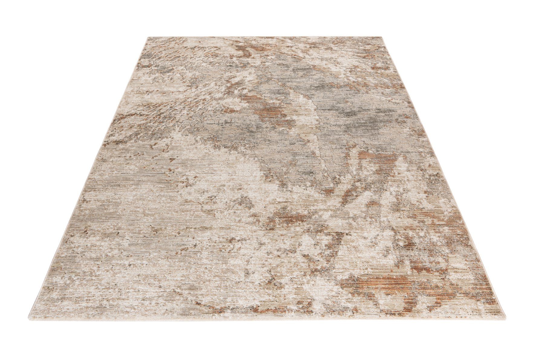 Obsession Teppich My Everest 426, rechteckig, Höhe: 7 mm, abstrakt gemustert, mit Fransen, Vintagedesign