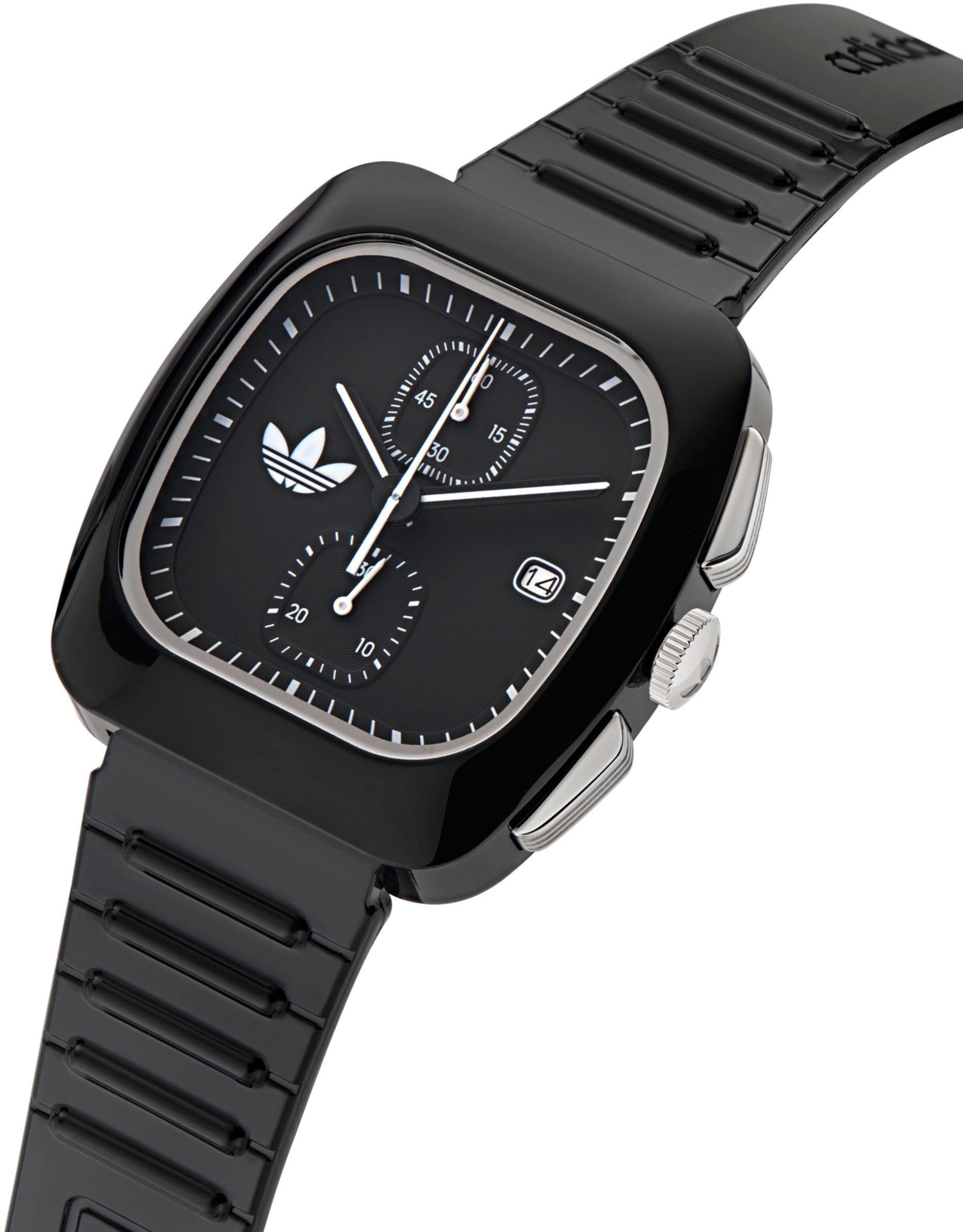 adidas Originals Chronograph RETRO WAVE TWO CHRONO AOSY245332I, Quarzuhr, Armbanduhr, Herrenuhr, Damenuhr, unisex, Kunststoffarmband