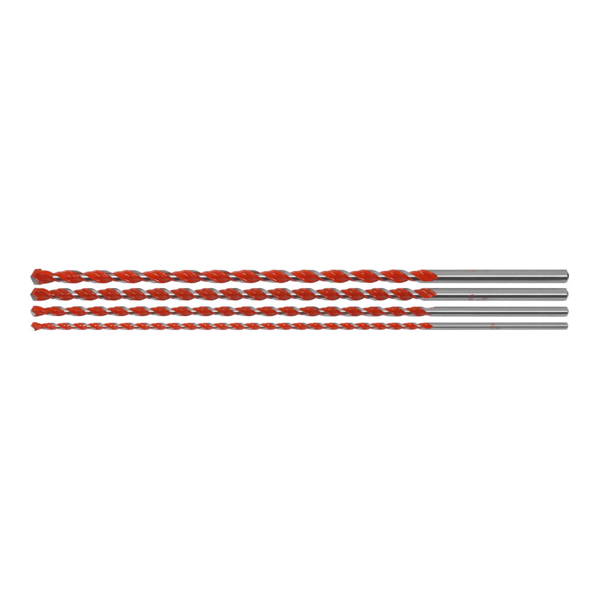 ALPEN-MAYKESTAG Universalbohrer Alpen Hartmetall-Mehrzweckbohrer-Satz lang, Bohrer-⌀: 6-12 mm
