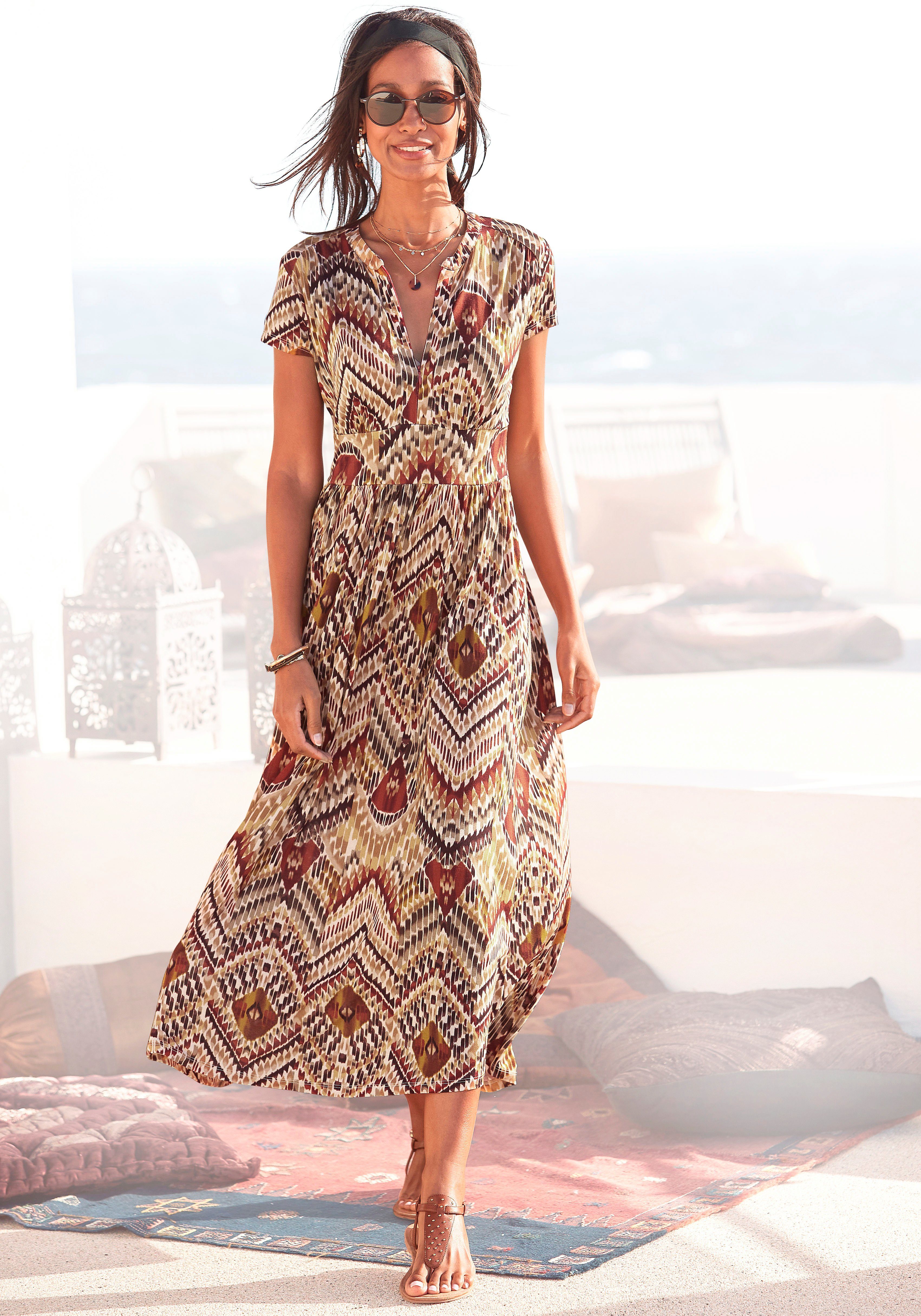 LASCANA Ethnoprint mit Midikleid