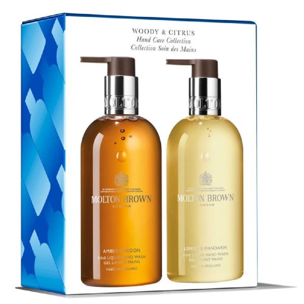 MOLTON BROWN Seifen-Set Seife Hand Wash Duo Amber Cocoon & Lemon Mandarin (2-teilig) (600ml)