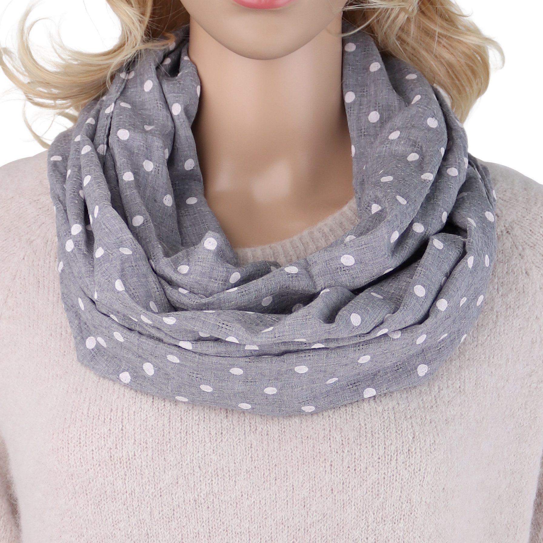 MIRROSI Loop Damen Schal mit Paisley Punkte Weich aus 100% Baumwolle, (ca. günstig online kaufen