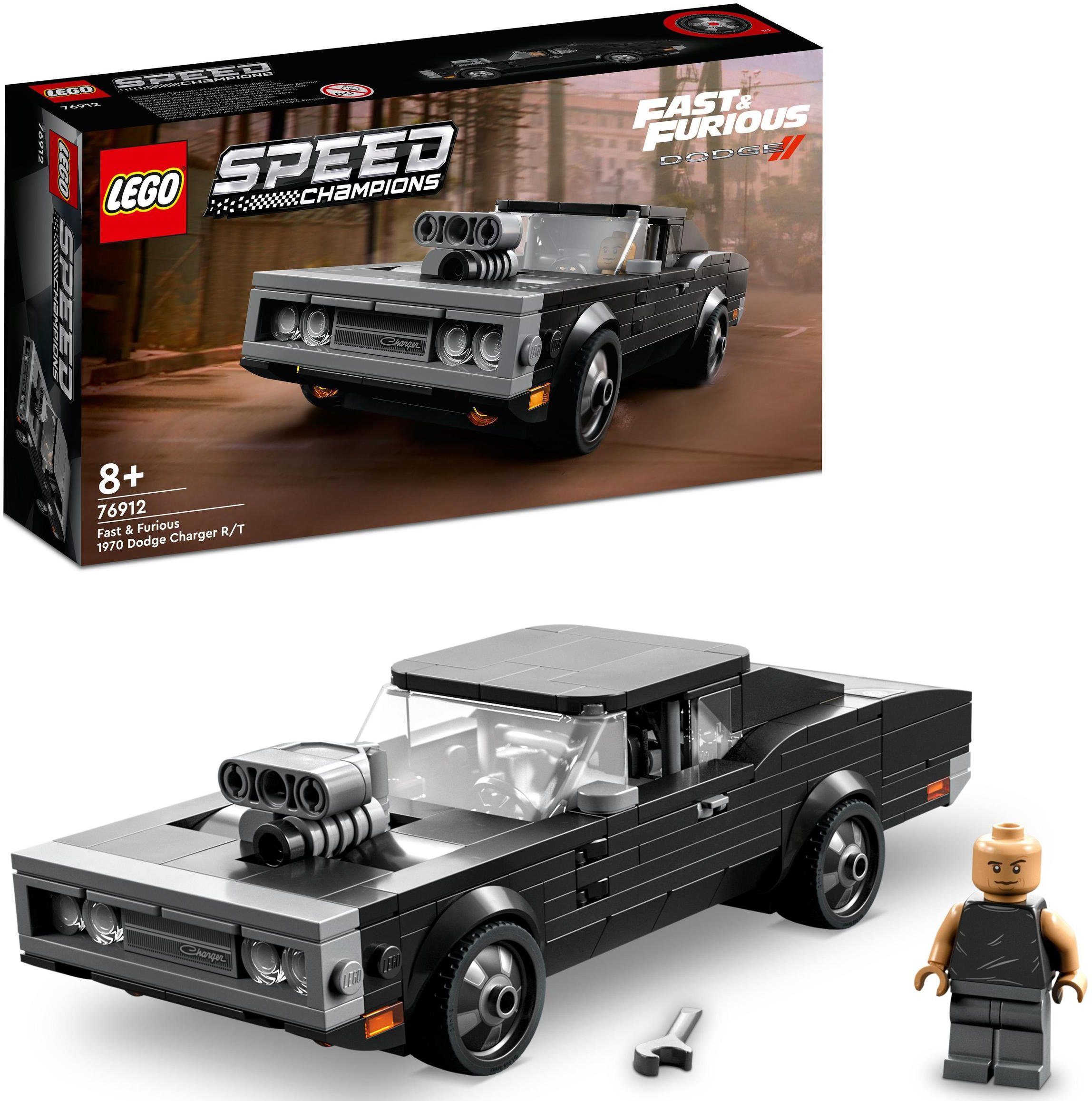 LEGO® Fast & Furious 1970 Dodge Charger R/T (76912), LEGO® Speed Champions Konstruktionsspielsteine, (345 St), Made in Europe